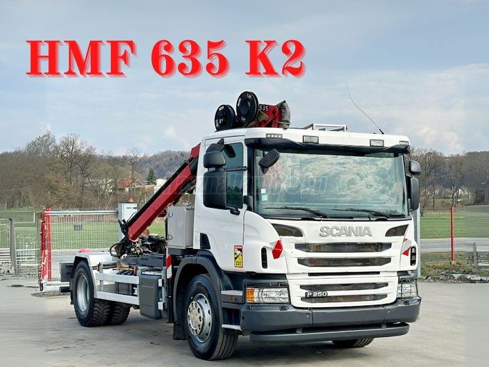 SCANIA P 250 * HMF 635 K2 + FUNK * TOPZUSTAND