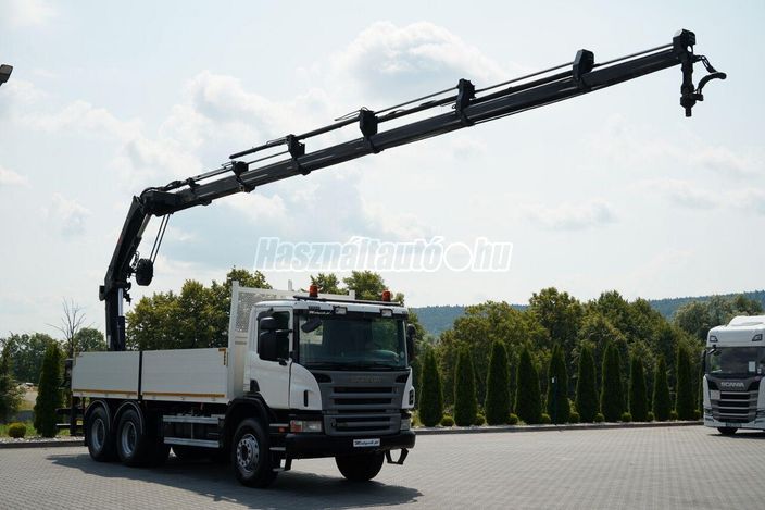 SCANIA P 360 / 6X4 / SKRZYNIOWY 4.85 + HDS HIAB 211 E-6 HIDUO / UDŹWIG