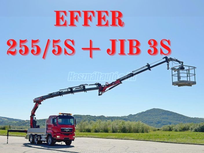 MAN TGS 28.480 * EFFER 255/5S + JIB 3S + FUNK * 6x4 * TOP